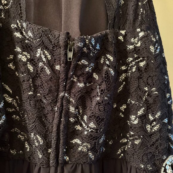 Black Sparkly High-Low Dress - Picture 7 of 8